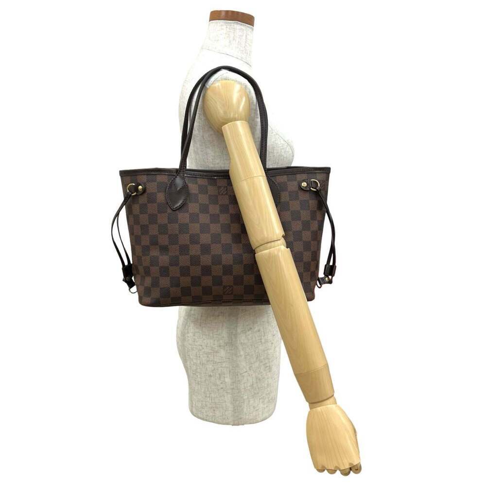 LOUIS VUITTON Brown Damier Leather Neverfull PM Shoulder Bag - Picture 2 of 10